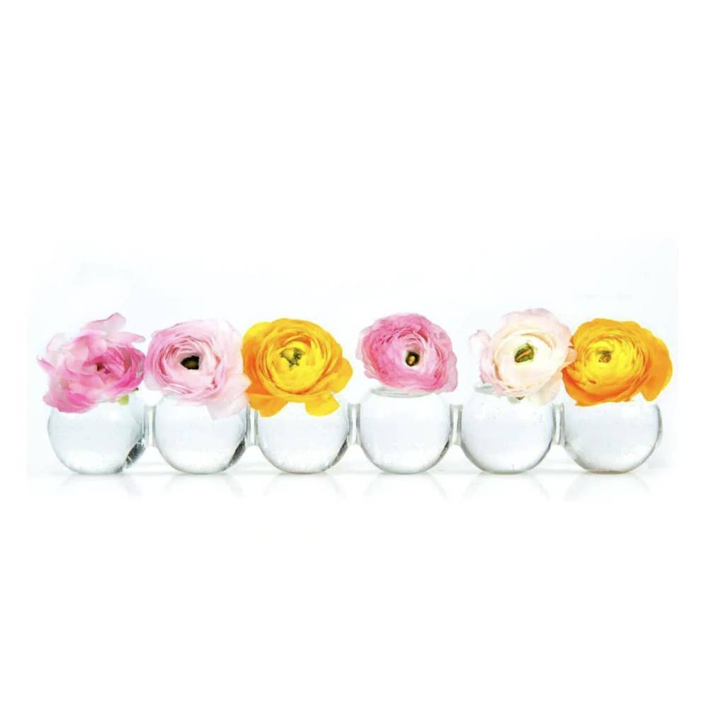 Caterpillar Hand Blown Modern Glass Flower Vase