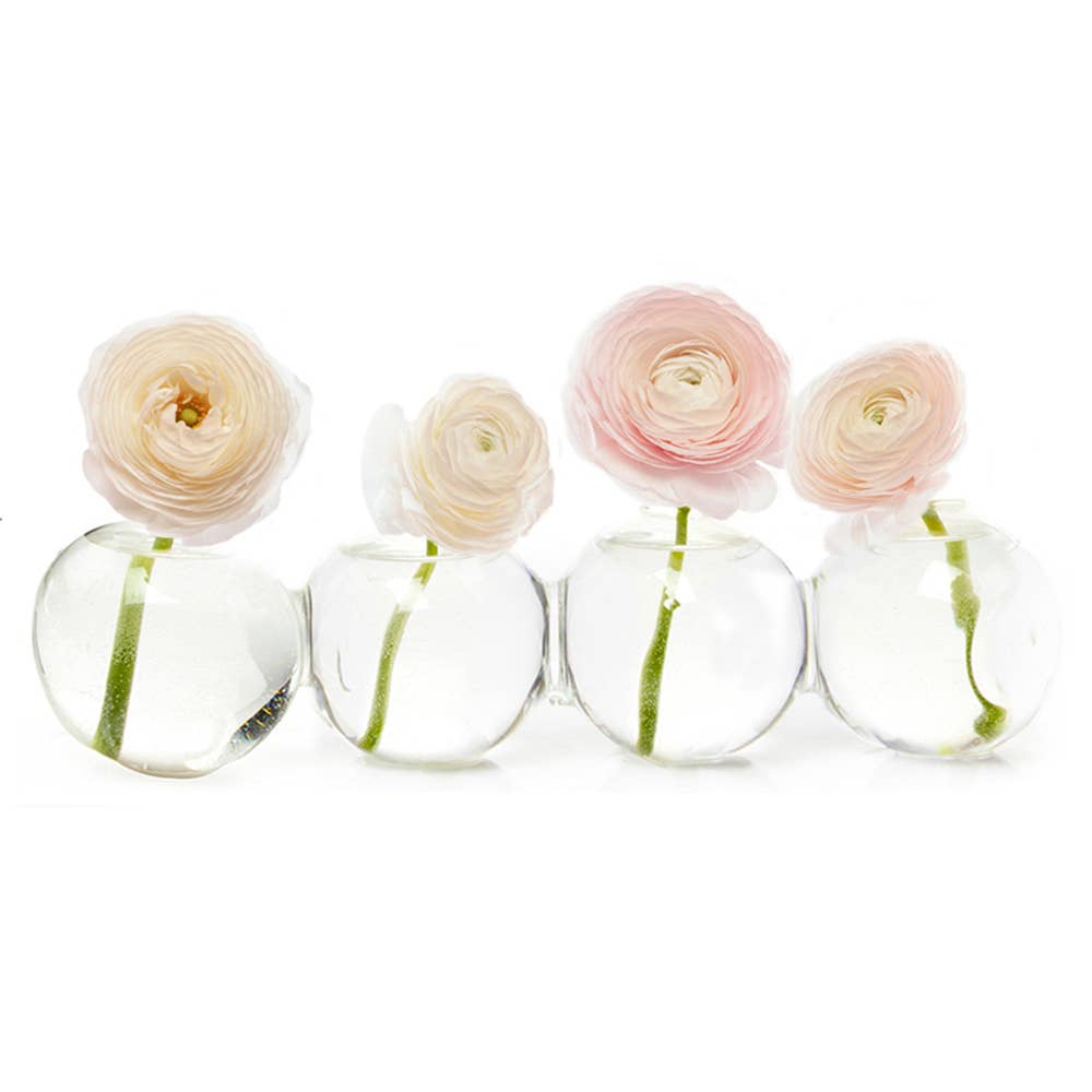 Caterpillar Hand Blown Modern Glass Flower Vase