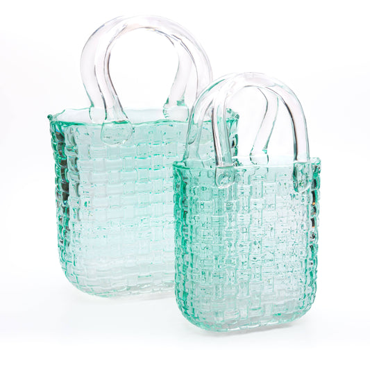 Handbag Vase - Teal