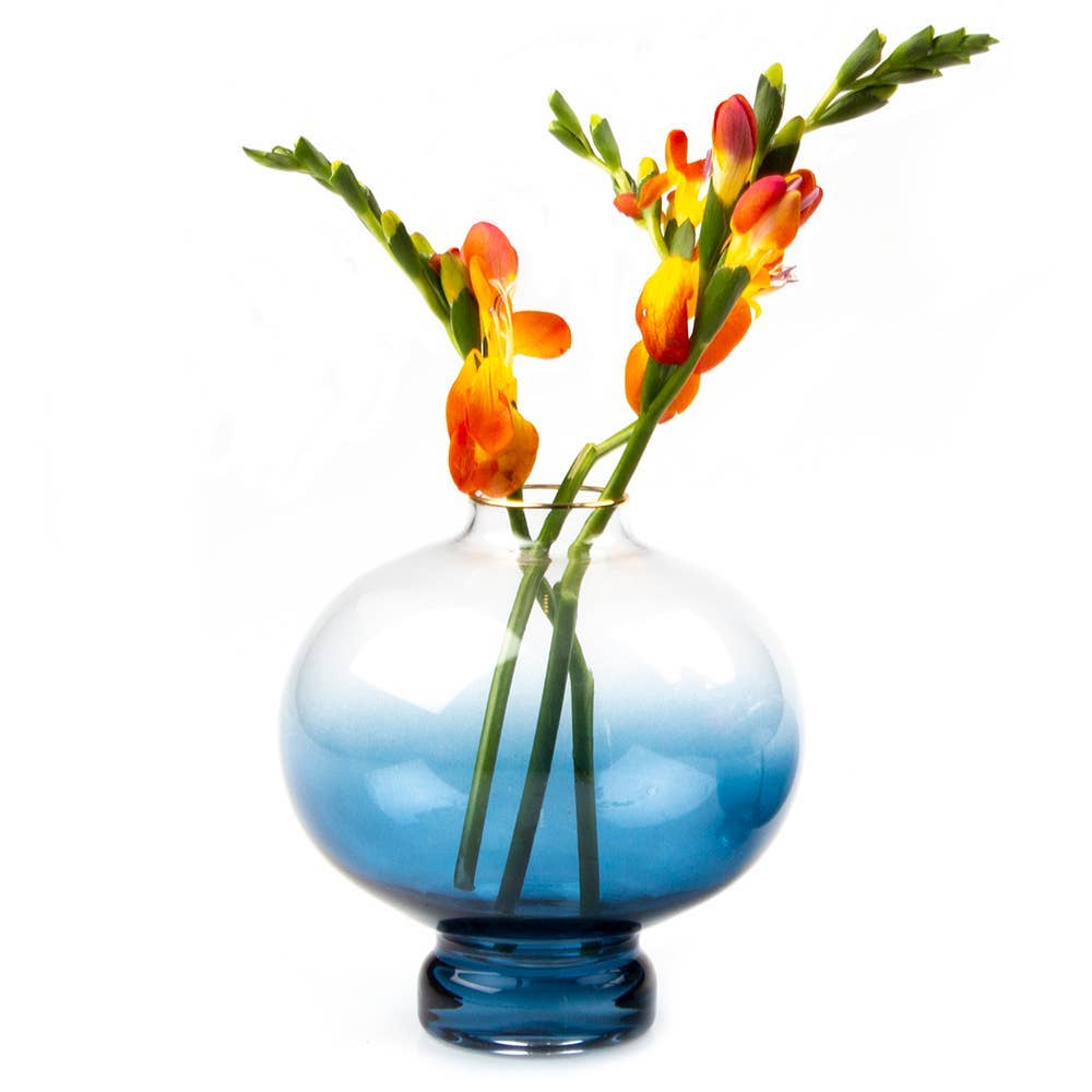 Lantern - Hand Blown Contemporary Glass Flower Vase