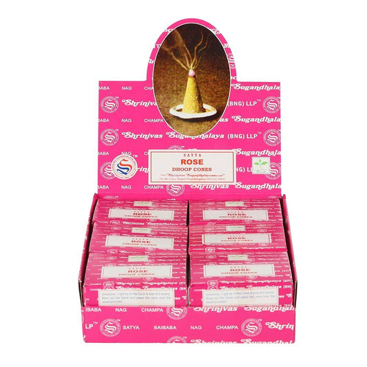 Packet of Rose Dhoop Cones by Satya